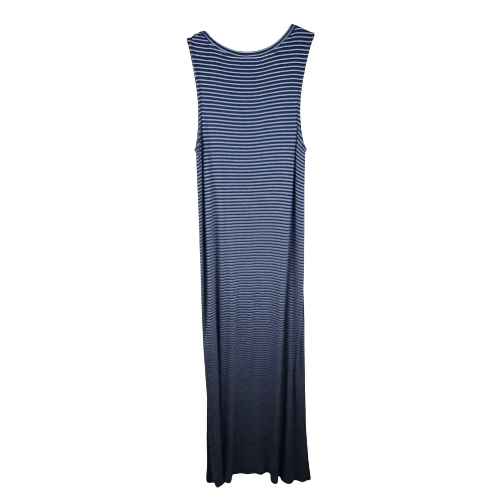 NWT GAP Women Striped Sleeveless Maxi Dress Size M Blue White Tank‎ Style - Picture 4 of 10